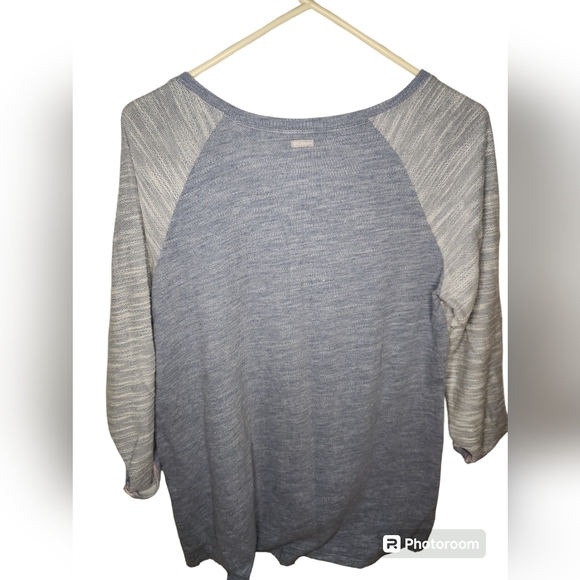Columbia Womens Blue French Terry Sweatshirt Long Sleeve Size XL - Picture 3 of 3